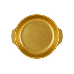 Golden Textured Serving Bowl – Premium Stainless Steel Decorative Bowl for Dining & Kitchen Use (Available in 24 cm, 26 cm & 28 cm)