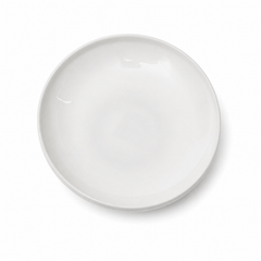 Small Round White Platter – Modern Minimalist Serving Plate - Habitt