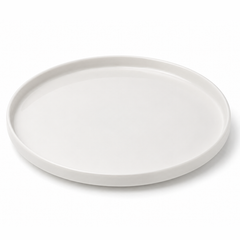 Large Round White Platter – Modern Minimalist Serving Plate - Habitt