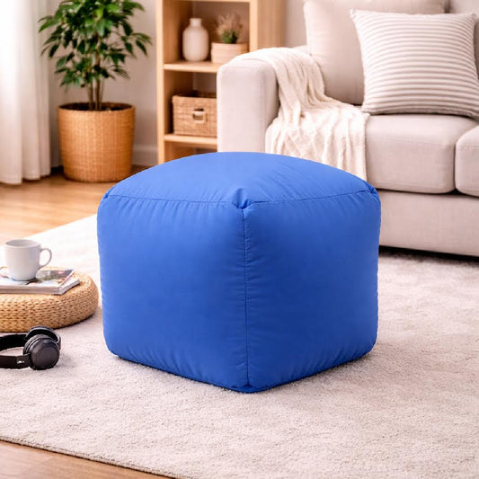 Pentagon Shape bean bag - Blue - Habitt