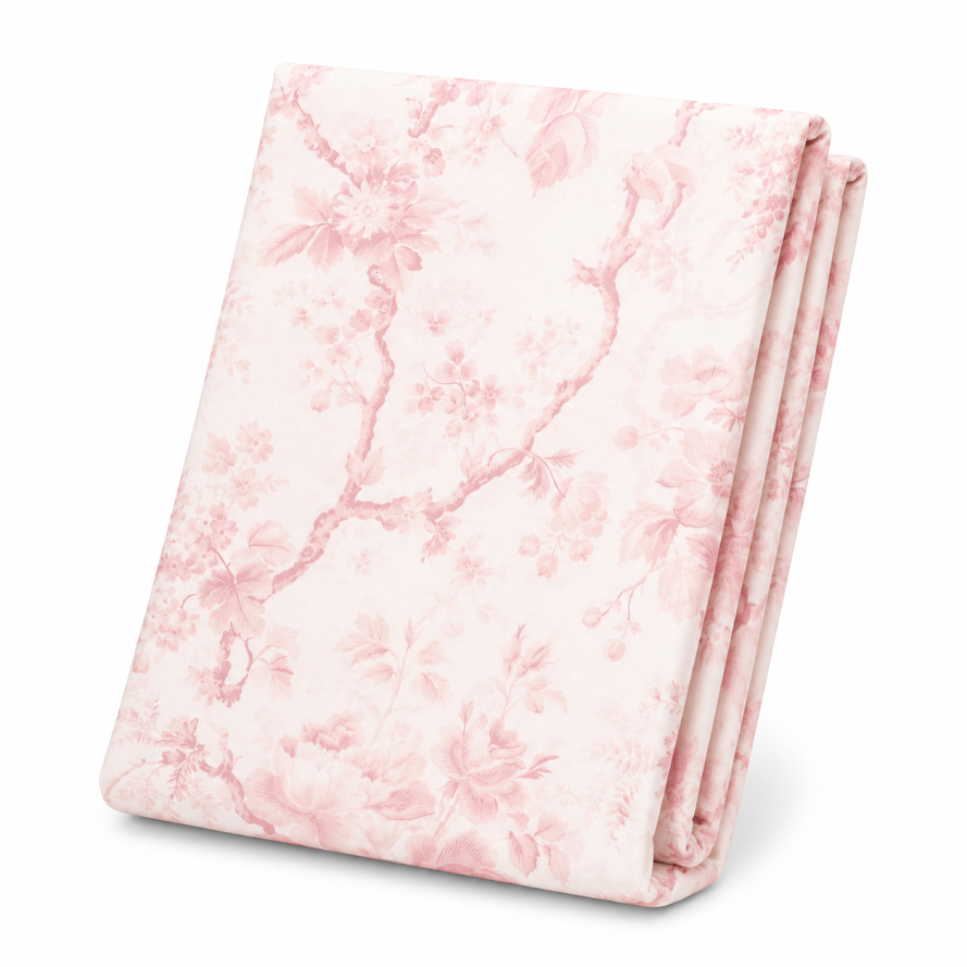 Percale Linear Pink Single Quilt Cover – 60x90"