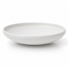 Small Round White Platter – Modern Minimalist Serving Plate - Habitt