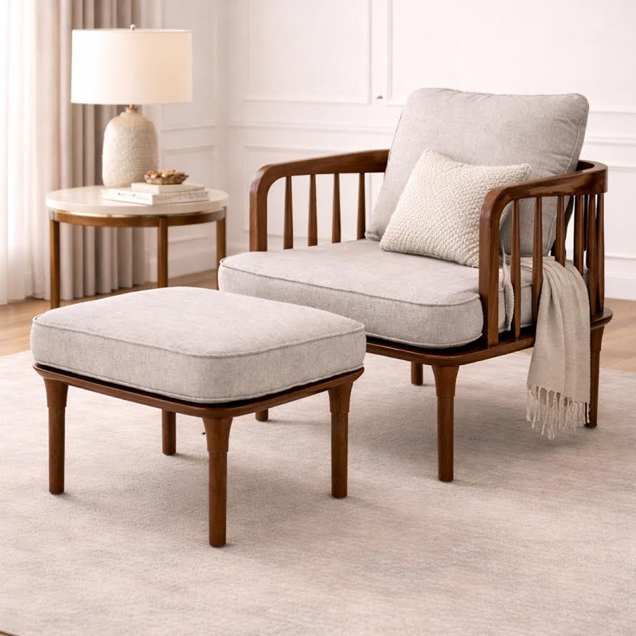 Timberland Chair & Puff