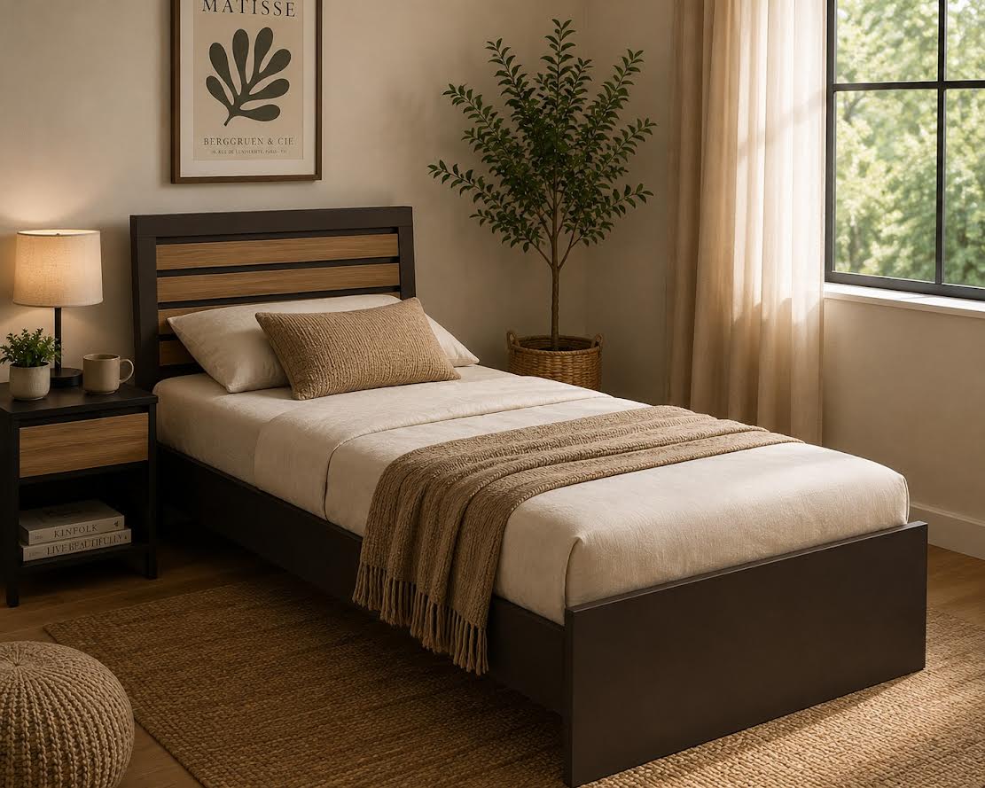 Slate Single Bed
