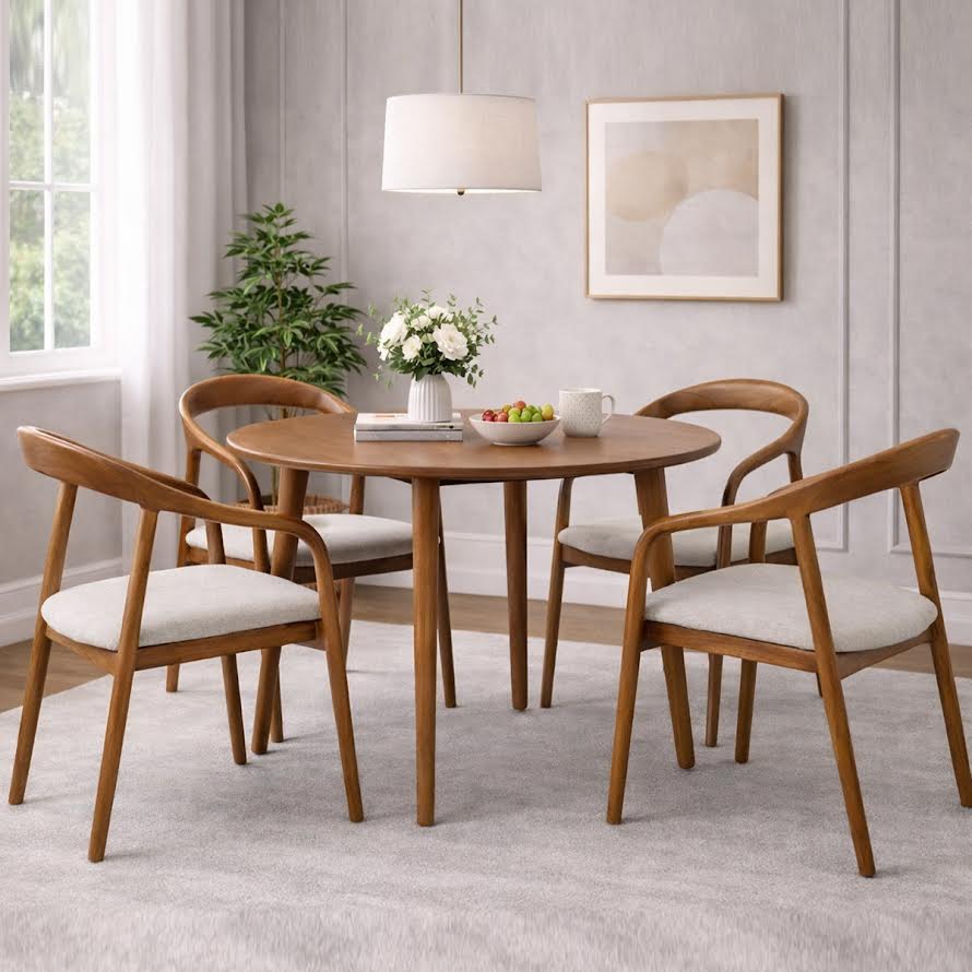 4 Humans Table Nora 4 Person Dining Table - Habitt
