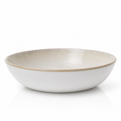 Round Off-White Plate – Minimalist Rustic Dinner Plate - Habitt