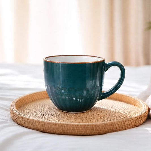 Classic Green Ceramic Coffee Mug – Gloss Finish Everyday Tea & Coffee Cup