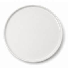 Small Round White Platter – Minimalist Serving Plate - Habitt