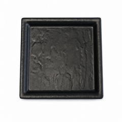 Black Square Quarter Plate – Modern Minimalist Serving Plate - Habitt
