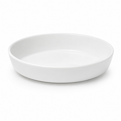 Small White Oval Dish – Minimalist Serving Dish for Modern Dining - Habitt