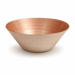 Small Round Copper Cereal Bowl – Elegant Textured Serving Bowl - Habitt