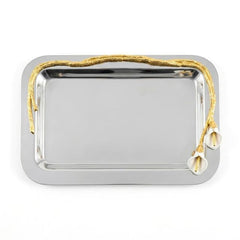 Premium Silver Serving Platter 11 x 17 Inch