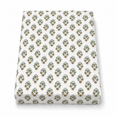 Percale Floral Buti Single Bed Sheet – 68 x 96 Inches