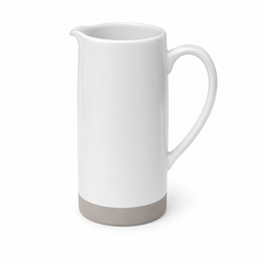Grey Ceramic Jug – Modern Minimalist Serving Pitcher - Habitt