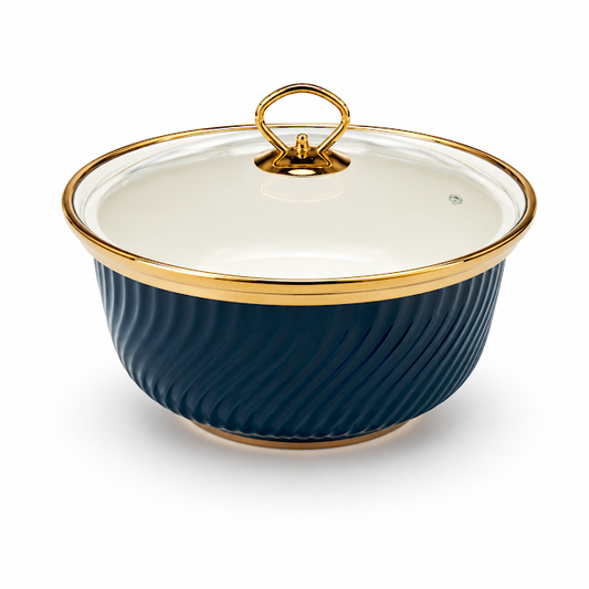 Premium 10 Inch Round Casserole Blue for Elegant Food Presentation