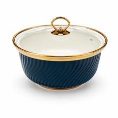 Premium 10 Inch Round Casserole Blue for Elegant Food Presentation