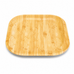 Medium Beige Square Platter – Modern Serving Plate - Habitt
