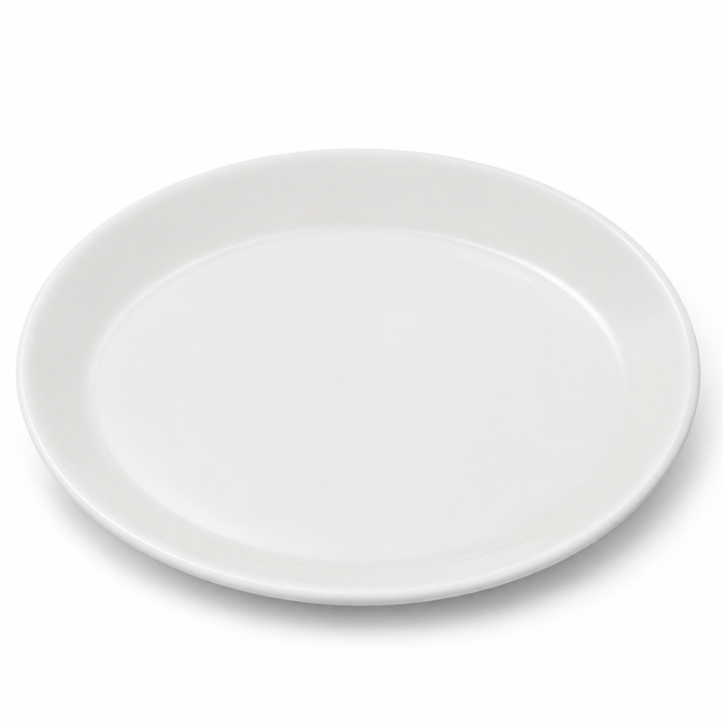 Small White Oval Dish – Minimalist Serving Dish for Modern Dining - Habitt