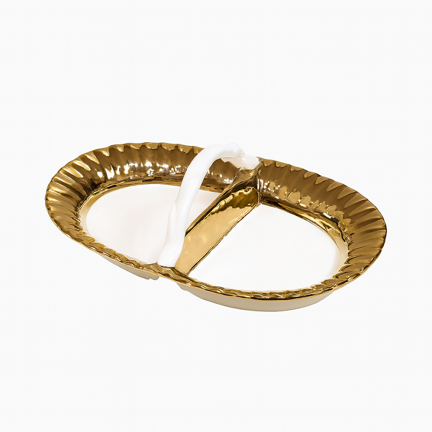 Stylish Portion Basket –Gold