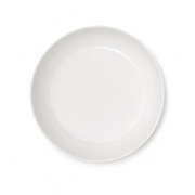 Round White Plate – Embossed Elegant Dinner Plate - Habitt