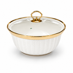 Elegant 10 Inch Round Casserole White for Premium Food Serving