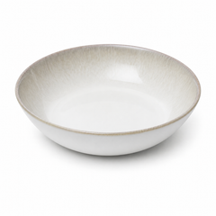 Round Off-White Plate – Minimalist Rustic Dinner Plate - Habitt
