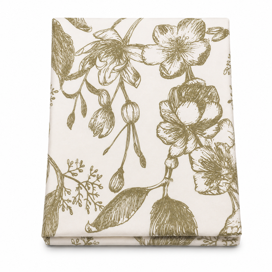 Percale Green Linear Single Quilt Cover – 60 x 90 Inches