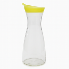 1 Litre Juice Bottle – Premium Clear Bottle with Black, White & Yellow Lid Options - Habitt