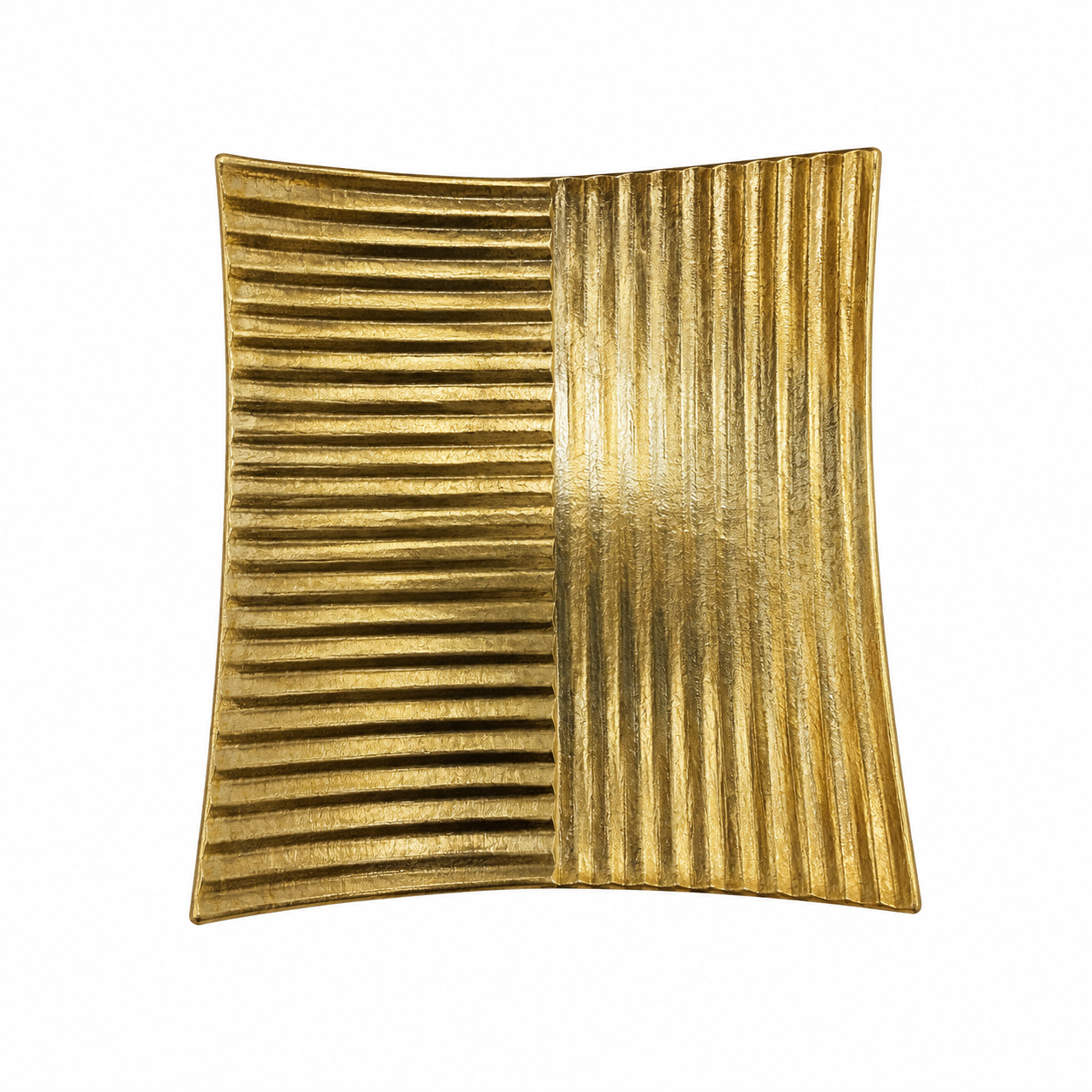 Deco-Platter Golden Square – Luxury Decorative Serving Tray for Dining & Home Décor - Habitt