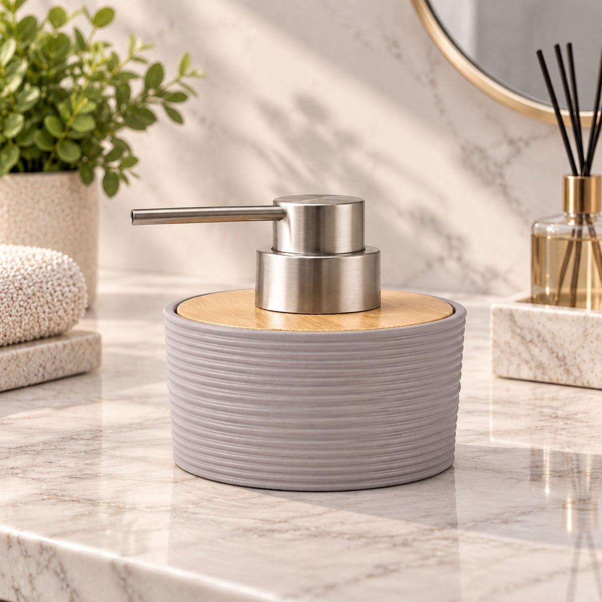 Plastic Liquid Dispenser Grey | Modern Liquid Storage Dispenser
