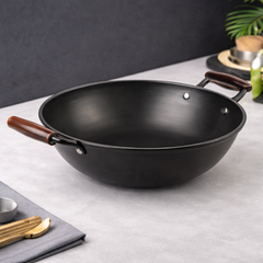 Double Handle Karahi with Honeycomb Pattern – 22 cm | 26 cm