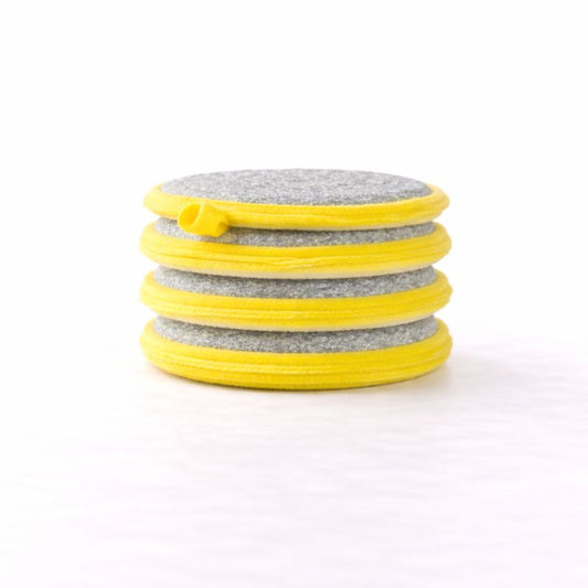 4PCS Steel Wire Sponge Round Shape – Heavy Duty Dish Cleaning Scrubber