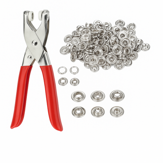 Button Fixer Tool Set – Snap Fastener Pliers with Metal Buttons