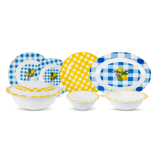 Lemon Squares Dinner Set – Sunlit Charm for Joyful Dining (22 / 30 / 43 PCS)