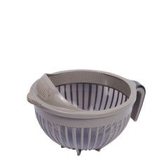 1pc Large Mixing & Strainer Bowl with Handle (Assorted)  – 1800ml Multi-Purpose Kitchen Colander (Coffee Brown, Red, Green, white)