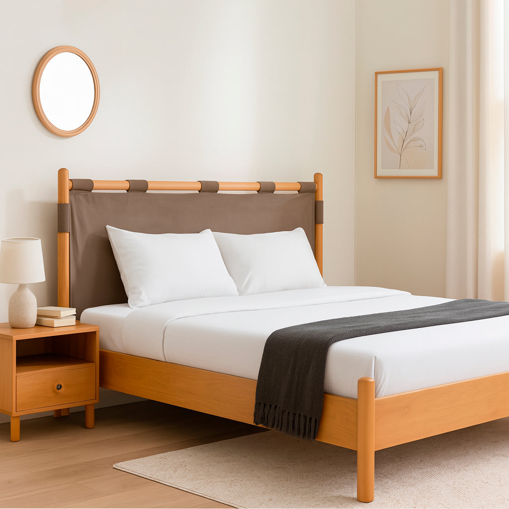 Carlo King Size Bed With 2 Side Table - Habitt