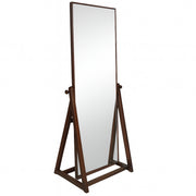 Aura Full-Length Wooden Standing Mirror – Elegant Adjustable Floor Mirror - Habitt