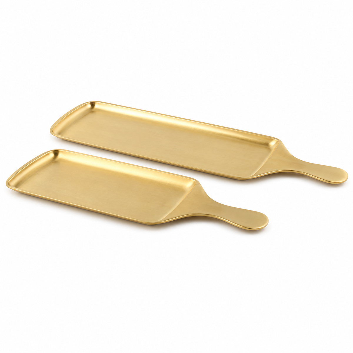 Golden Rectangular BBQ Bat Platter