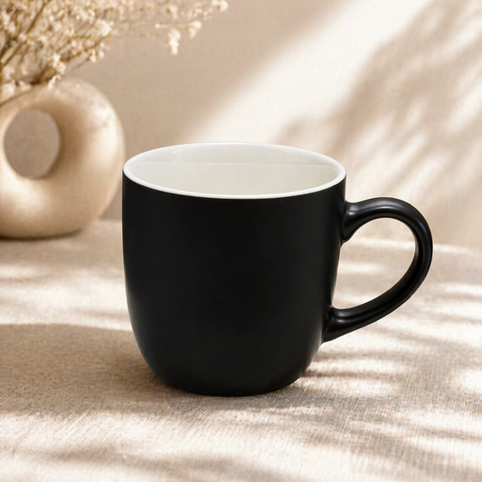 Matte Black Coffee Mug – Minimalist Ceramic Tea & Coffee Cup - Habitt