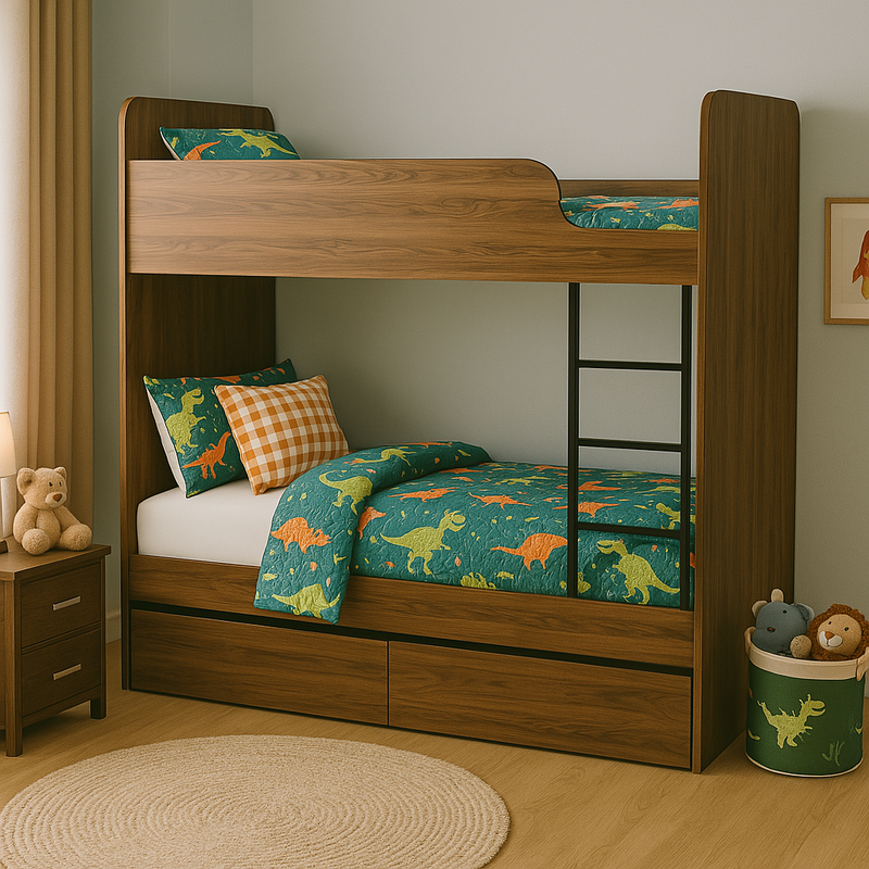 Littleton Bunk Bed With 2 Attached Drawers - Habitt