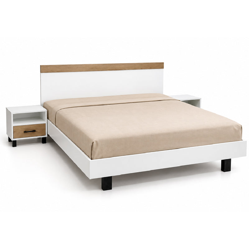 Elana Bed and sidetable  & Dresser Bundle with Rs. 7,500 Gift Card