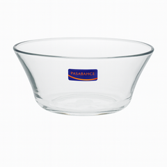 Deli Glassware Clear Glass Serving Bowl Set – 4 Pieces, 230 mm Diameter
