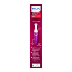 Philips BRT383/15 2000 Series Bikini Trimmer | Wet & Dry Cordless Trimmer with Rounded Edges