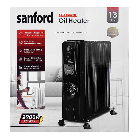 Sanford 13 Fins Oil Heater – 2900W | High-Performance Room Heater, Model SF-1212OH