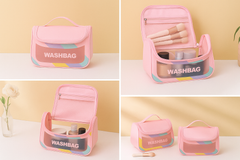 1Pc Wash Bag (Assorted) – Rainbow Design Travel Toiletry Organizer