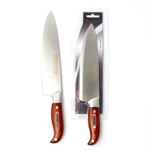 Chef Knife – Single Piece Wooden Handle