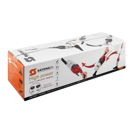 Sayona High Power 3-In-1 Vacuum Cleaner 600W – Model SVC-2409
