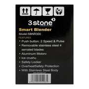 3stone 2-In-1 Smart Blender 1000W with Grinder Jar – High-Power Multi-Function Kitchen Blender (SBNR300) - Habitt