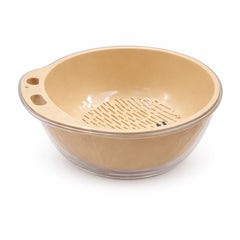 Acrylic Fruit Drainer Basket – Small & Large | Transparent Washing & Storage Bowl