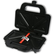Alpina SF-2502-SB Jumbo Sandwich Maker | 1400W Non-Stick Electric Sandwich Grill – Black & Stainless Steel - Habitt